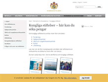 Tablet Screenshot of kungligafonder.se